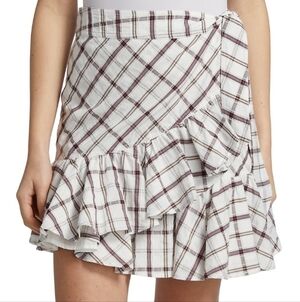 Veronica Beard Memphis Ruffle Miniskirt